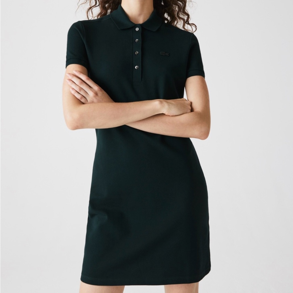 Lacoste Dark Green Polo Mini Dress
